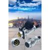 PLS24 WS24 Circular Metal Aviation Socket Plug Wire Female Male Connector M24 Threaded Coupling Panel 6/10/12/19 Pin
