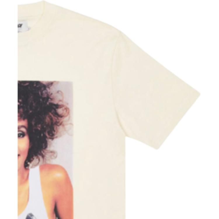 Palace Figure Print Crew Neck T-Shirt Unisex Tops White P19TS333