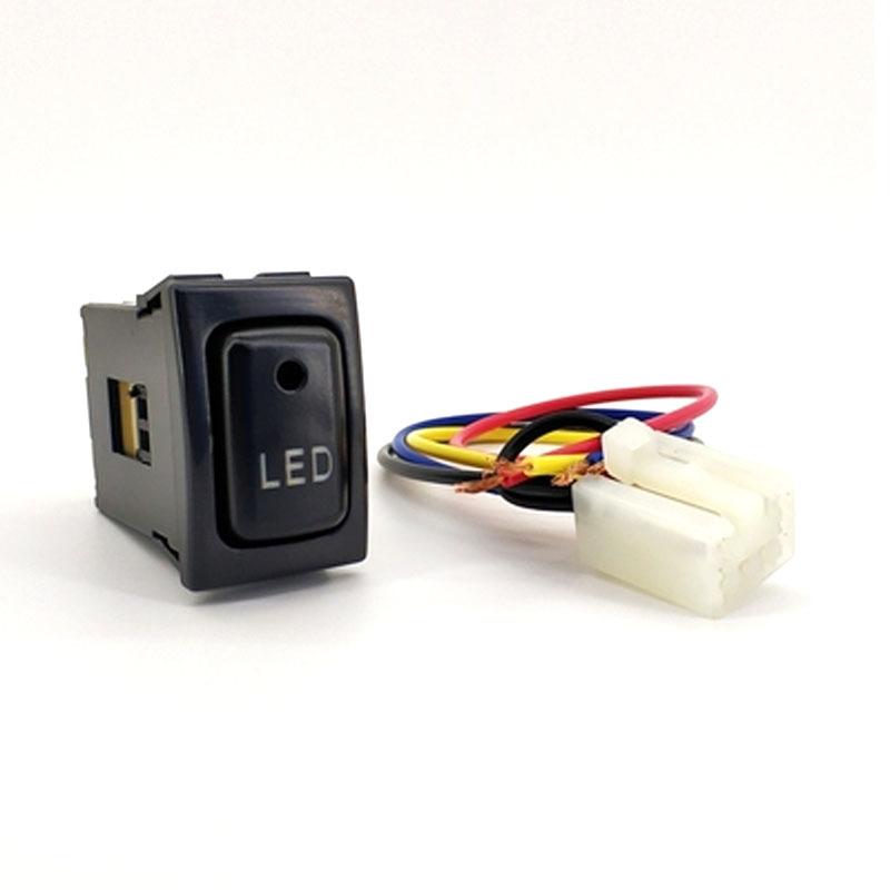 1PC LED Fan Heating Rearvie Radar Parking Sensor Fog Light Rearview Mirror Folding Switch Button For Suzuki Jimny 2007-2015