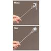 Chinese Simple Chinese Moonlight Stone Star Hairpin Ancient Style DIY Hair Sticks Moon Shaped Hanfu Headwear Women