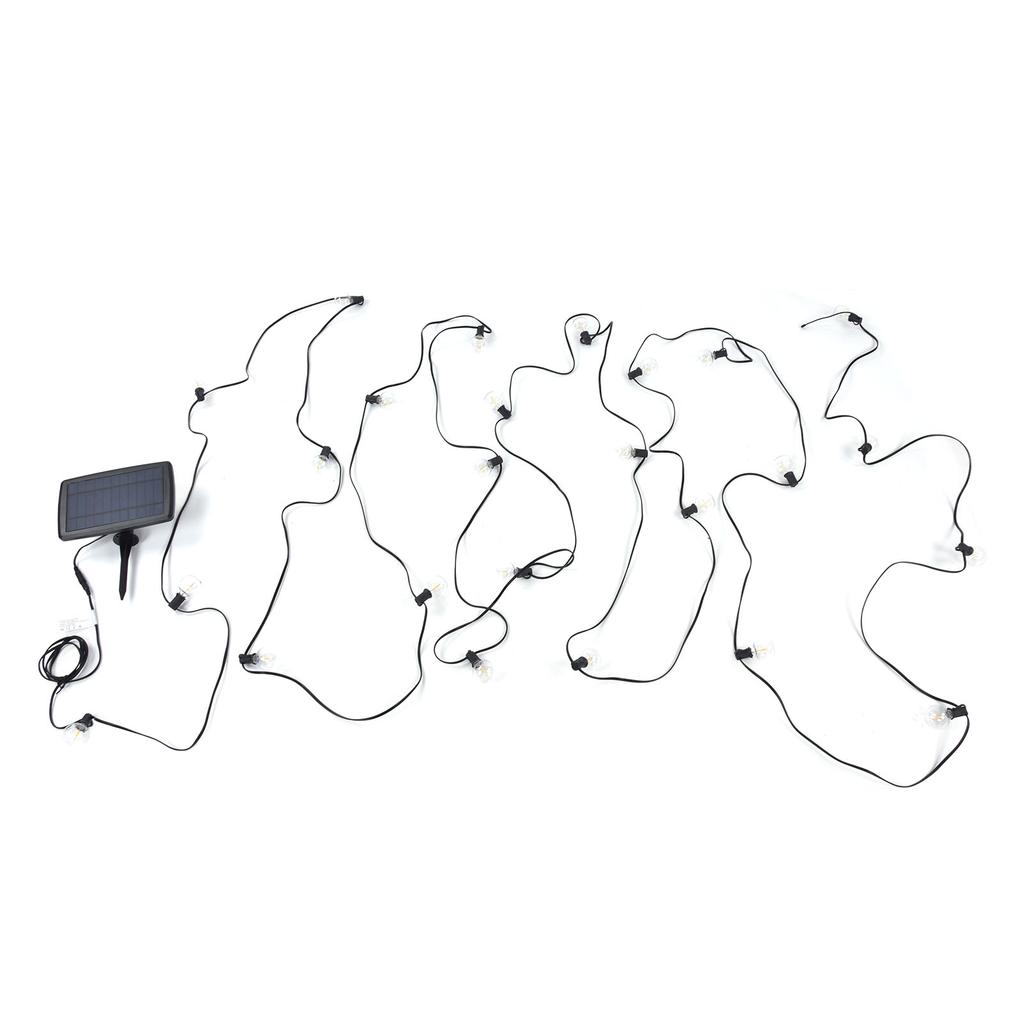 G40 27LED Solar String Lights with 4 Lighting Modes IP65 Garden Courtyard Lawn Festival Party Decor
