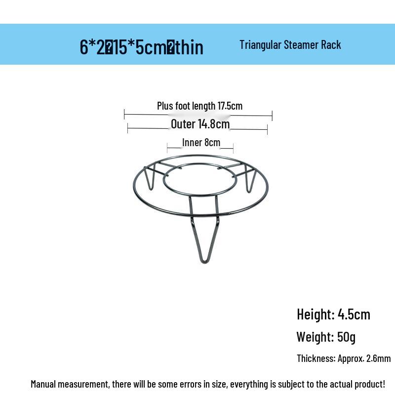 Grătar de gătit la abur nemagnetic din oțel inoxidabil de 15-25 cm pentru legume