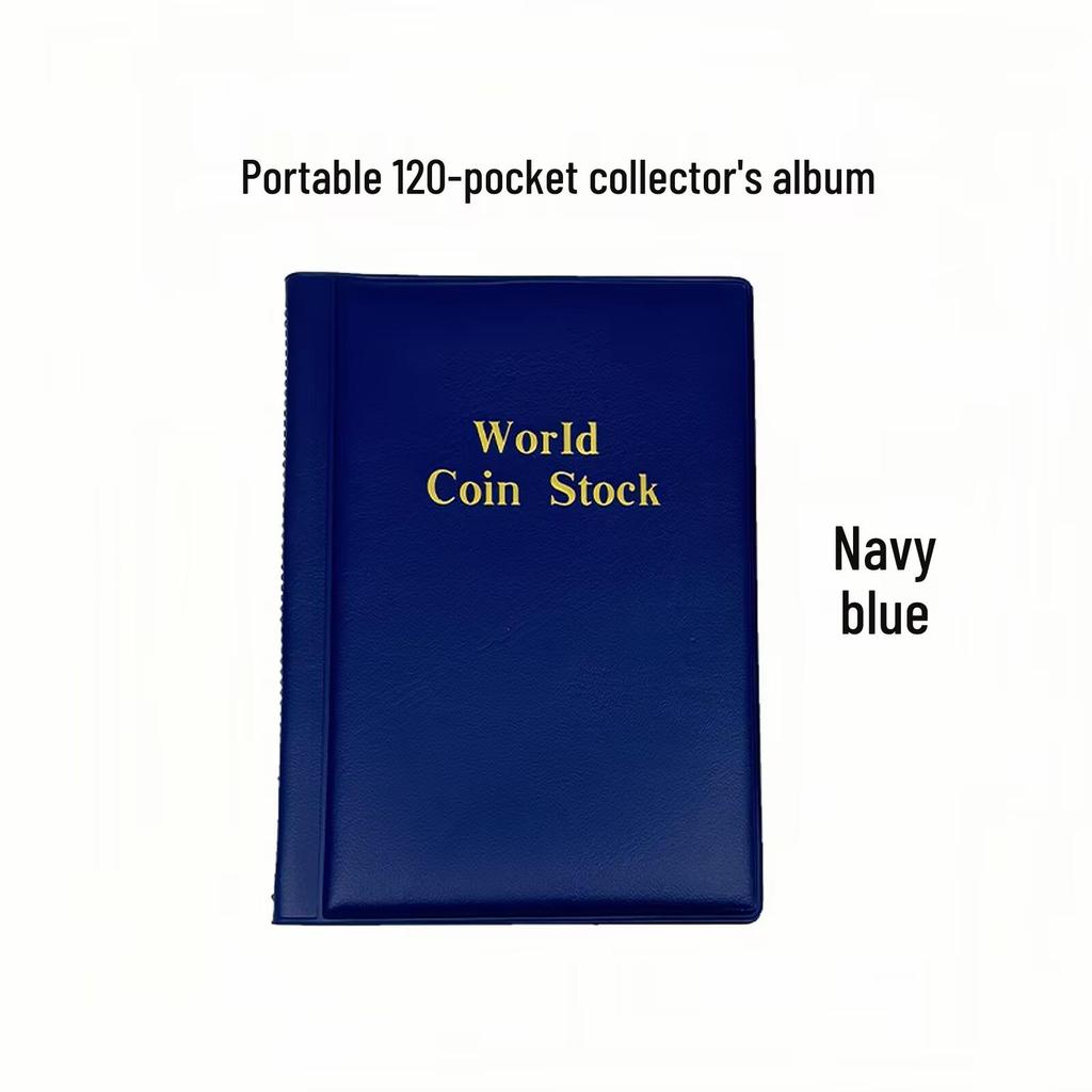 120-Pocket Large Capacity Coin Collection Album for Ancient and Commemorative Coins