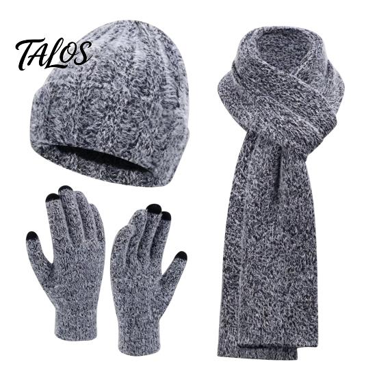 Matching Scarf And Touch Screen Gloves Set Winter Hat for Women, Warm Knitted Hat, Holiday Gift Friends Family Gloves, 71 Inch Scarf, Cozy Knit