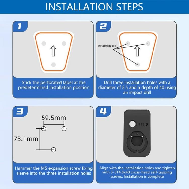 Electric Car Chargers Base Protects Connector From Snow Rain EV Chargers Holder Stand For Home Garage Use