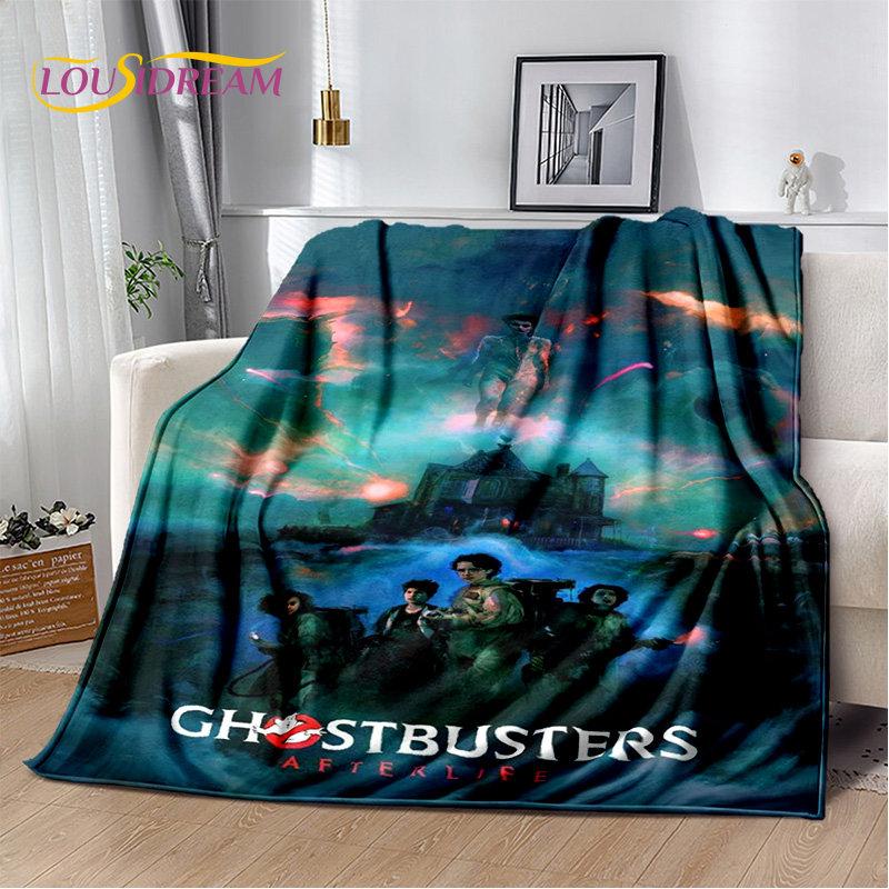 Cartoon G-Ghostbusters Movie Plush Blanket,Flannel Blanket Throw Blanket for Living Room Bedroom Bed Sofa Picnic Leisure Napping