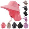 Unisex Fisherman Hat Neck Flap Bucket Hat For Girls Versatile Fashion Neck Flap Hat Bucket Hat Multiple Color