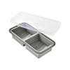 Silicone Compartment Food Storage Container with Lid Bento Box Freezer Microwave Safe Leakproof Meal Prep for Home Outdoor