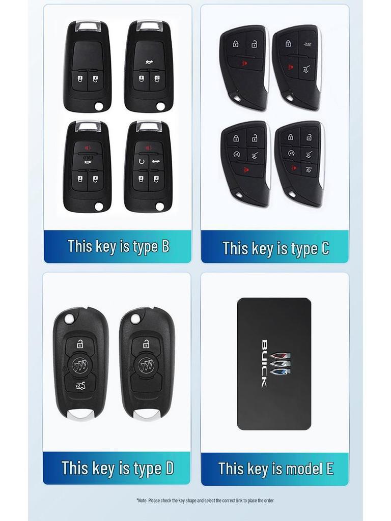 Buick Key Case for Verano, Regal, LaCrosse, Envision PLUS, Enclave, GL8