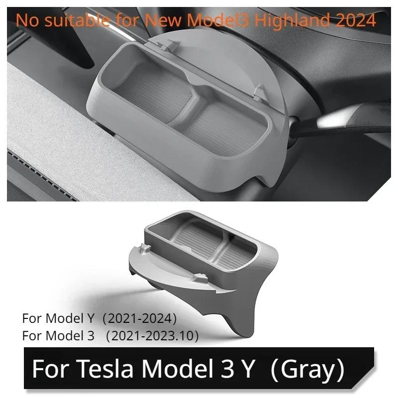 Silicone Storage Box for Tesla Model 3 Y 2021-23 Steering Wheel Glasses Case GPS Navigation Mobile Phone Holder Car Accessories