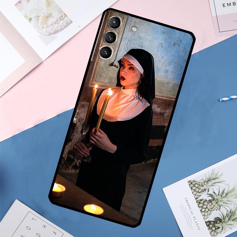 

Sister Style Nun Sexy Girl Case For Samsung Galaxy S25 Ultra S21 S22 S24 S23 Ultra S9 S10 Plus S21 FE S25 FE Back Cover Galaxy S25 FE