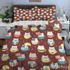 Cute Cartoon Cats Print Bedding Set Duvet Cover 1 Duvet Cover 2 Pillowcases Adult And Children Bedding Set Luxury Comforter Set