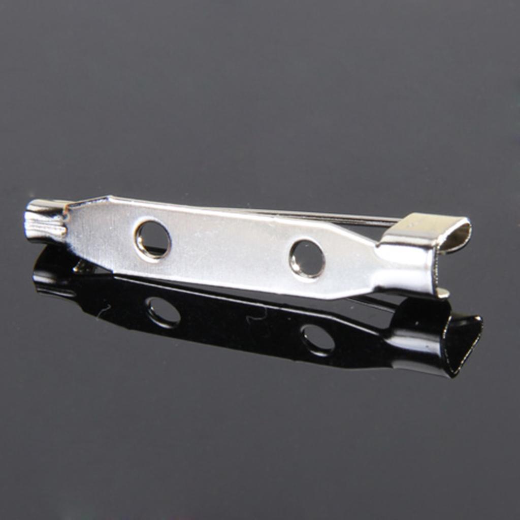 50 Pieces Pins Brooch Back Clasp Name Badge 20mm
