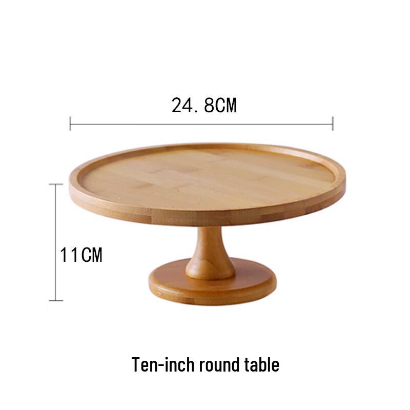 Bamboo Dessert Display Stands & Cake Trays