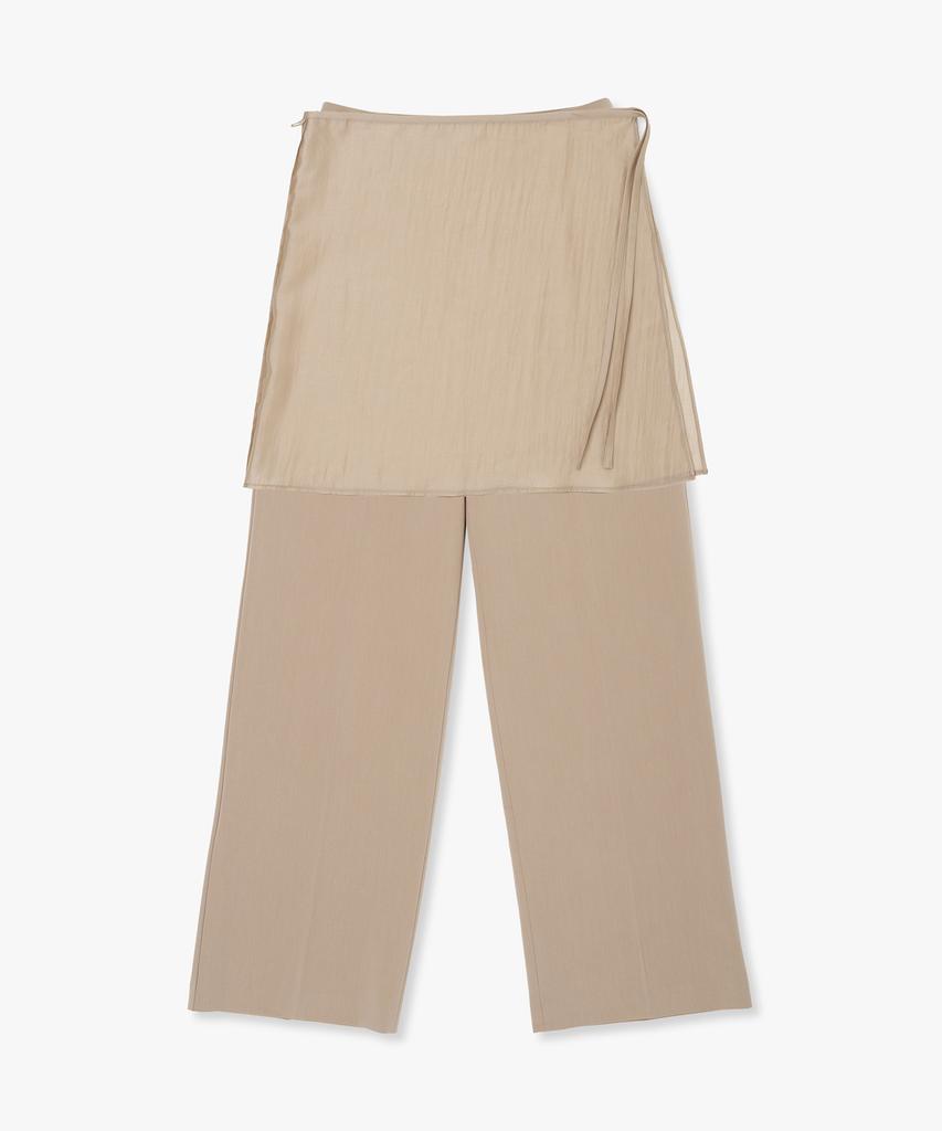 PLAC WOMEN Skirt Layered Slacks Beige
