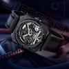 AILANG New Square Automatic Mechanical Watch Men's Watches Fashion Tape Skeleton Waterproof