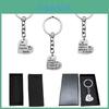 Stainless Steel Keychain With Heart Design Perfect Teacher's Day Or Graduation Gift