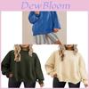 Navy Style Knit Sweater With Batwing Sleeves For Women In Summer 2024