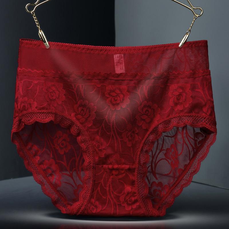 

Сексуальное кружевное бесшовное женское нижнее белье, приподнимающее бедра и с высокой талией, утягивающее, большого размера, трусы, ластовица из хлопка 3XL вино красного