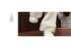 Women's Pink Fleece Cotton Wide-Leg Pants - Winter 2025 Casual Warm Plus Velvet Design