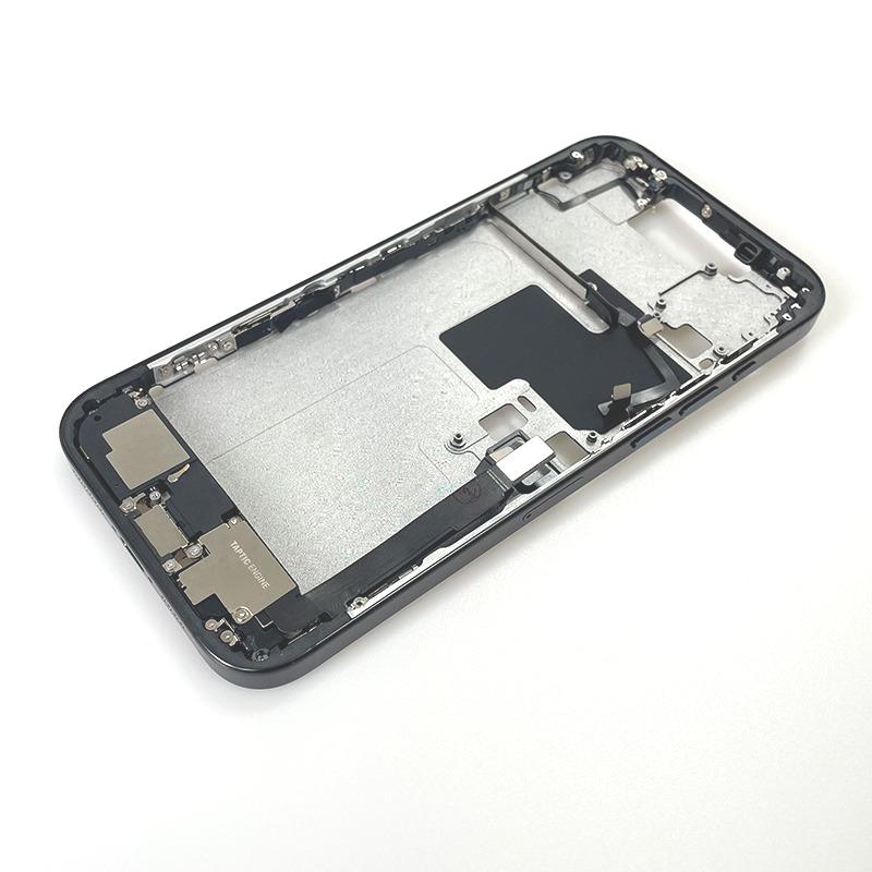 For iPhone 16 Pro Max Full Housing Middle Frame Bezel With Volume Power Flex Cable Side Button Chassis Repair Parts