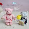 Petit Luu Congratulations Bouquet Bear, 12cm, Size 4S (Congratulations, Pink, Normal)