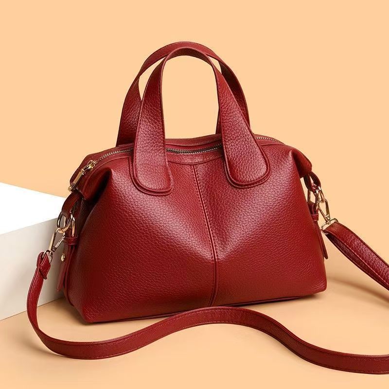 

Tote Handbag, Women s Bag, Shoulder Bag, Women s Leather Bag бордовий