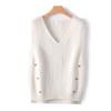 V-neck Vest Vest Vest Vest Spring and Autumn New Style Loose and Slim and Lazy Style Layered Sweater Top
