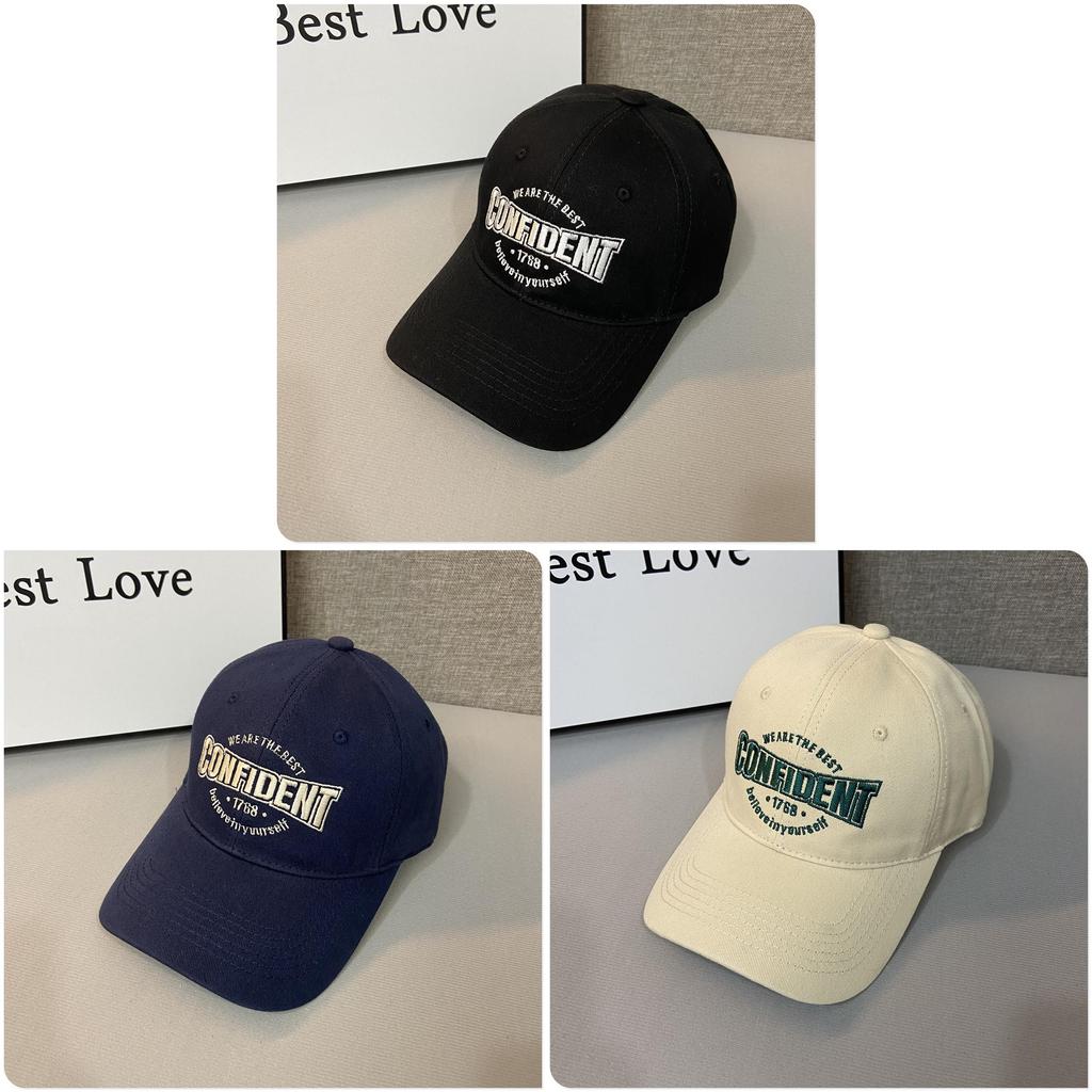 Classic Baseball Cap With Embroidered Letters For Outdoor Sun Protection