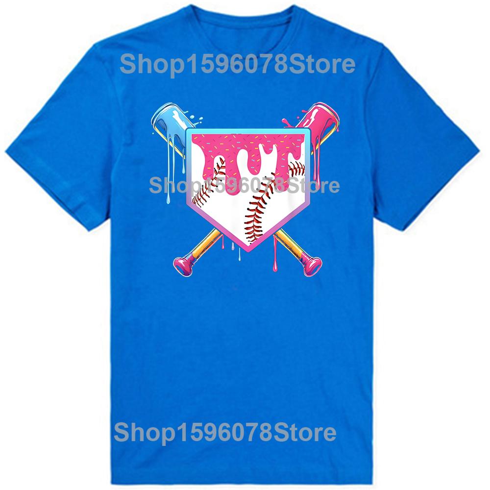 Funny Baseball Ice Cream Graphic T Shirts Unisex Unisex Pure Cotton Humor Streetwear Tee Shirt Short Sleeve Unisex Loose Clothing