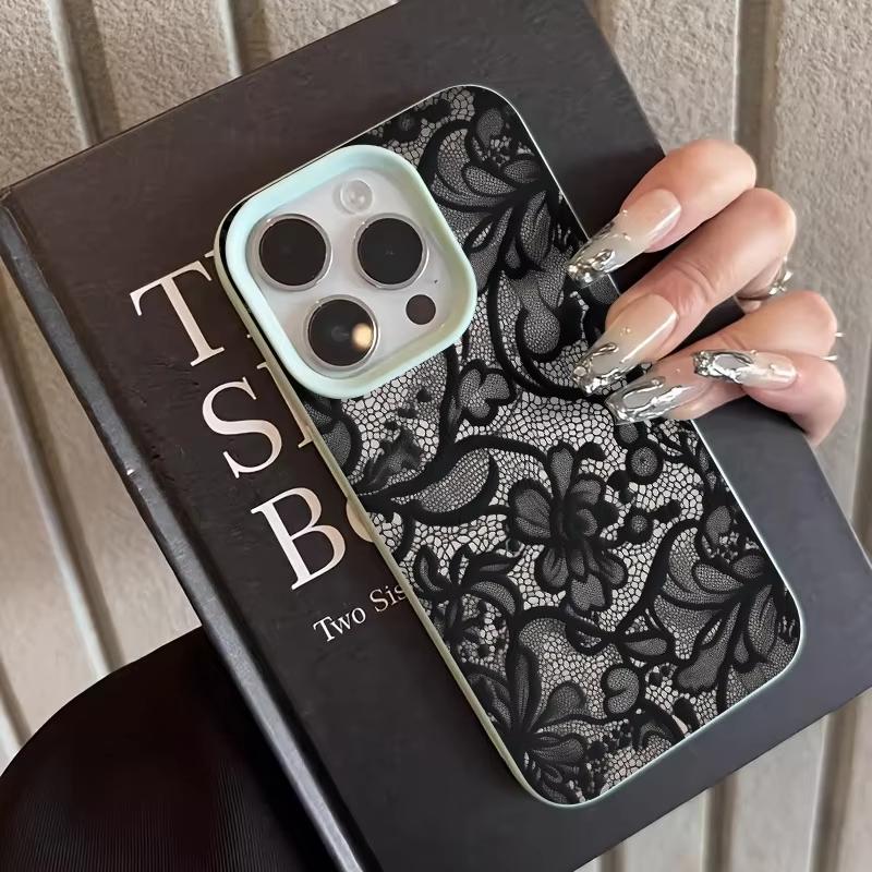 

Sexy Lace Pattern Phone Case For iPhone 17 Pro 16 15 14 13 12 11 Pro Max XS XR 17 Air 16E Soft Silicone Cover iPhone XS Max