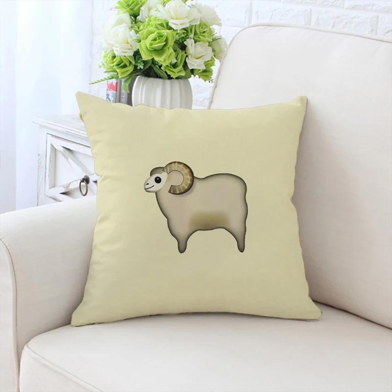 Cartoon Sheep Decorative Pillowcase Car Ornaments Office Living Room Sofa Home Pillowcase