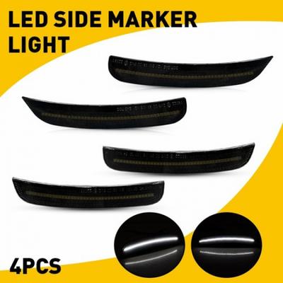Getönte LED Seitenmarkierungsleuchten Vorne Hinten Für 2015- Chrysler 300 300S 300C EA