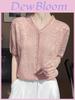 Tencel V Neck Short Sleeve T Shirt For Women Summer Lightweight Breathable Fashion