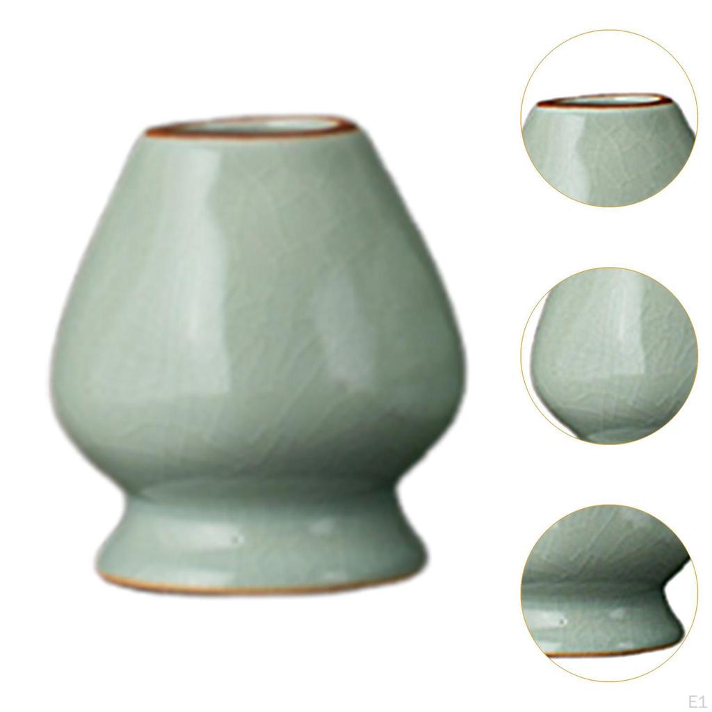 Matcha Tea Whisk Holder Ceramic Ceremony Traditional Japanese Chasen Stand for