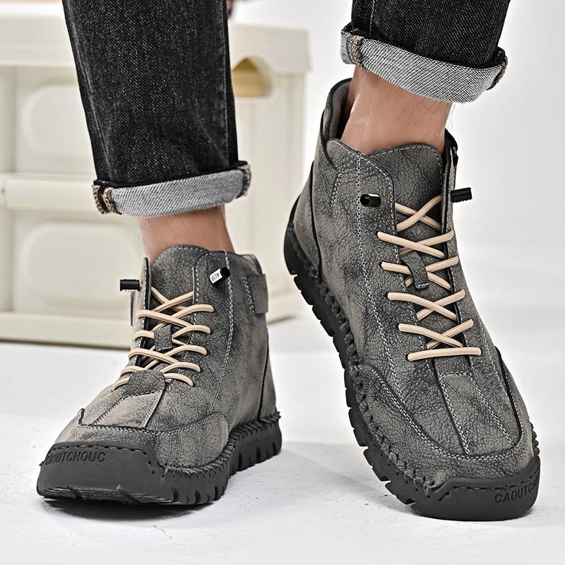 Leather Shoes Casual Sneakers Men Shoes Driving Comfortable Split Leather Shoes Men Loafers Moccasins Tooling Shoes