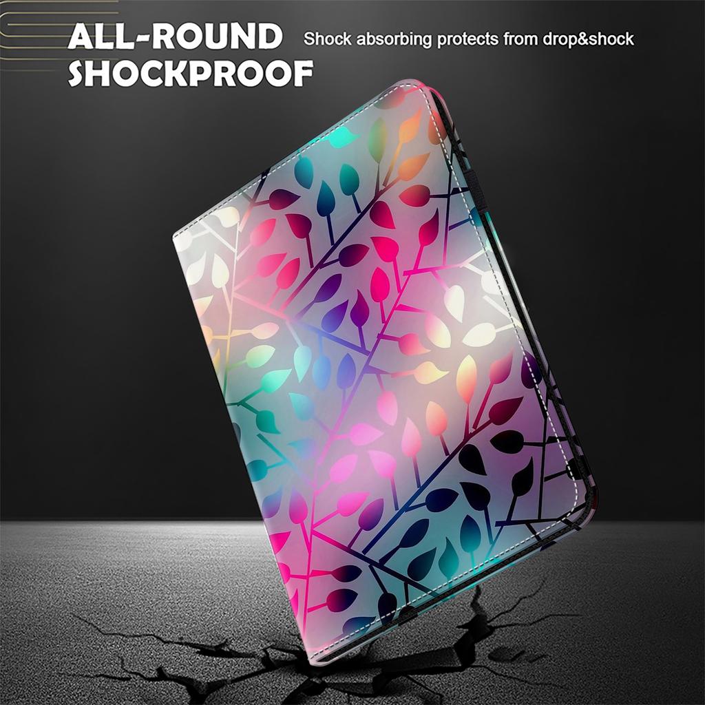 For iPad Pro 13 (2024) Stand Case Pattern Printed Leather Tablet Flip Cover