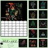 2026 Calendar Dark Forest, at a Glance Paper Wall Calendar 12 Month, Family, Office and School Hanging Calendar, 11.41" x 8.26"