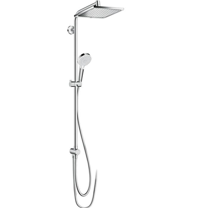 Colonne de douche ou bain douche sans mitigeur HANSGROHE Crometta E 280 EcoSmart chromé