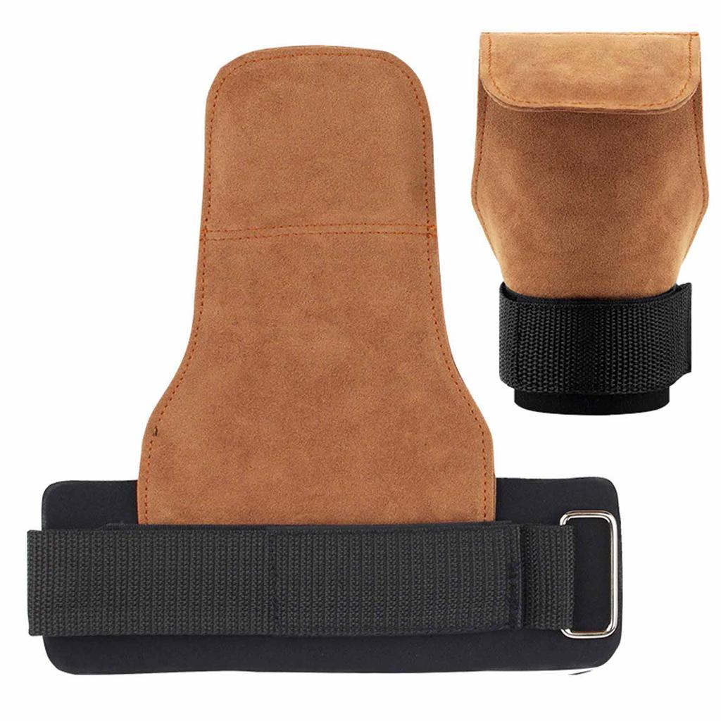 Leather Hand Guards for Weightlifting – Wrist Support Grip Straps for Pull-Ups, Deadlifts, Strength Training & Quantitative Workouts