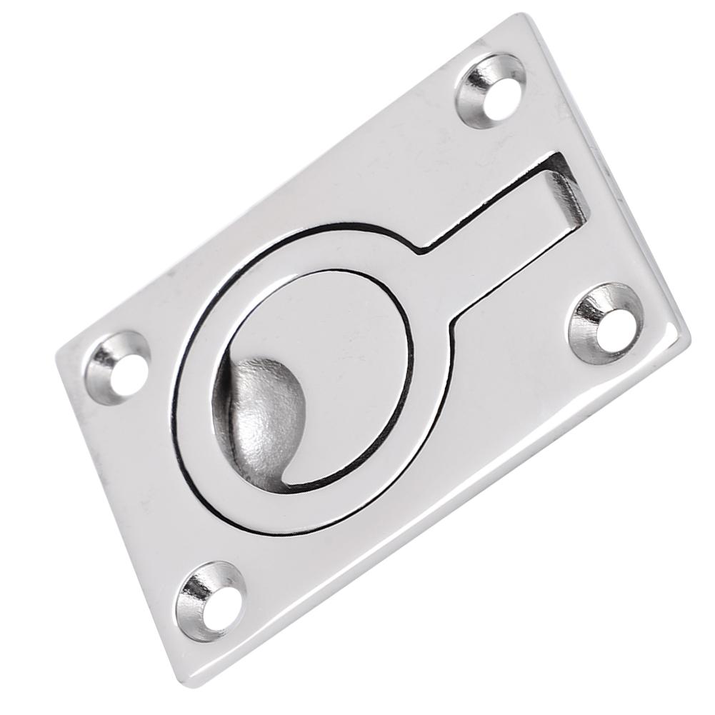 Durable Stainless Steel Marine Boat Deck Lifting Ring Door Knob Handle Pull Ring Buckle(64*44 )