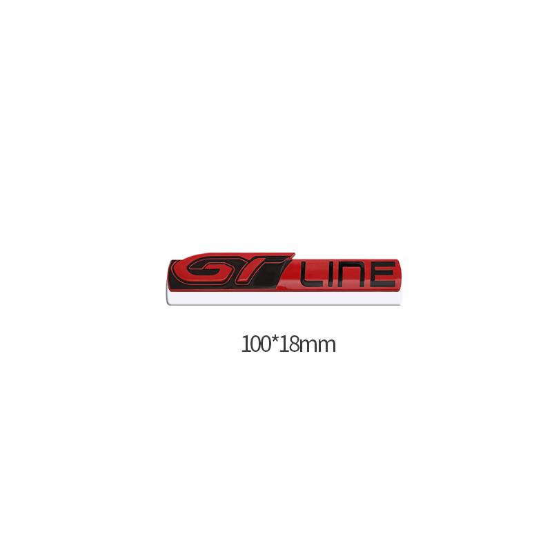 VZQR9 Metal 3D Badge GT LINE Logo Car Rear Trunk Body Sticker Emblem For Peugeot 206 307 308 3008 207 208 407 508 2008 5008 107 106