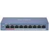 Hikvision 9-Port Unmanaged Fast Ethernet PoE Switch CN Plug (adapter Included)