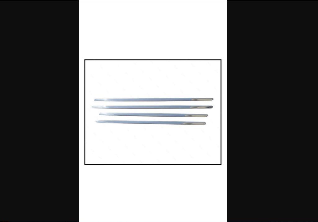 For Volkswagen Vw Jetta Chrome Window Streamer 4 Pcs. 2005 To 2011 S. Steel - Chromium