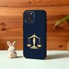 L-Law L-Lawyer J-Judge J-Justice Phone Case For iPhone17,16,15,14,13,12Plus,Pro Max,XS,5G Soft Silicone Black Cover