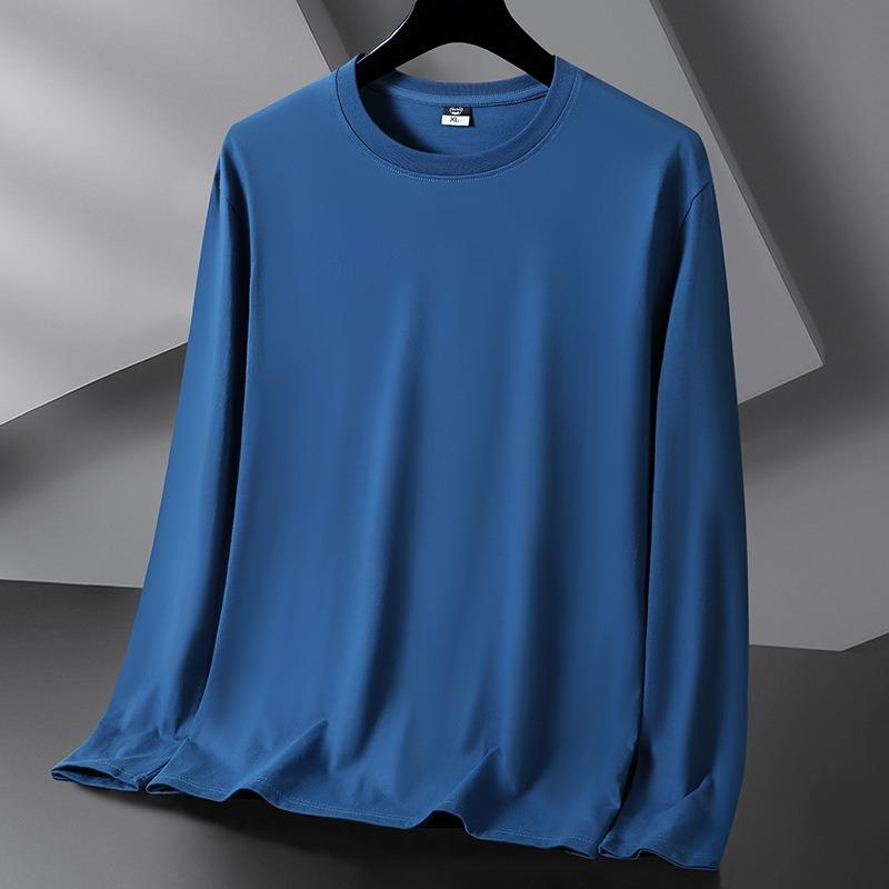 DICIFY Men's Fashion Long Sleeve Casual Autumn Winter O-Neck Blouses & Shirts