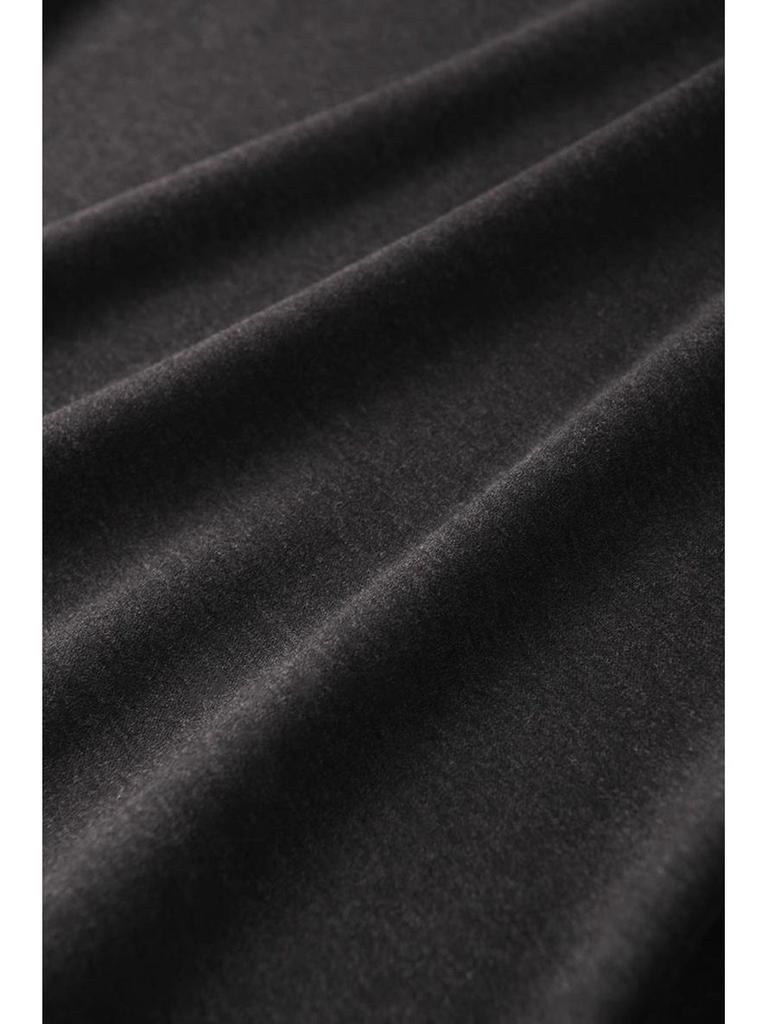 Women's Fashionable Woolen A-line Long Skirt - Autumn/Winter 2026, Elegant Velvet, Beautiful Temperament Umbrella Design.
