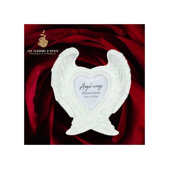 Bougie (Hors Anniversaire) - Cadre photo en ailes d'anges - - Aucune