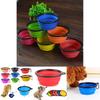 Portable Collapsible Pet Dog Bowl 350ml For Travel In Vibrant Colors For Food And Water