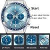 Men's Watches Luxury Round Quartz Wristwatch Waterproof Chronograph Watch for Men Auto Date Clock